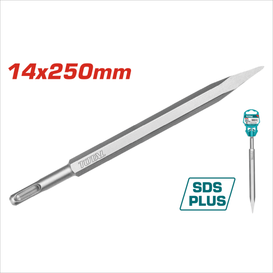 四溝SDS plus尖鑿/14X250mm(TAC1511141)