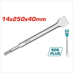 TOTAL 四溝扁鑿 14*250*40mm (TAC15121412)