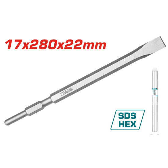 六角柄平鑿/17*22*280 (TAC153172)