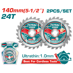 TOTAL 140MM24T超薄 TCT 木工鋸片組 (TAC2331403)