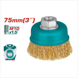 TOTAL M10 電動砂輪機 專用碗型鋼絲輪 3吋 (TAC31031.2)
