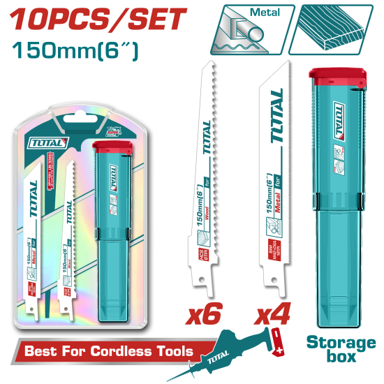 綜合通用軍刀鋸片組 150mm 6支(TAC521002)