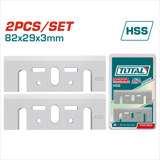 TOTAL 電動刨刀片 82*29*3mm (TAC618202)