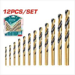 TOTAL 直柄高速鋼鑽尾組 12件組 (TACSD0125)