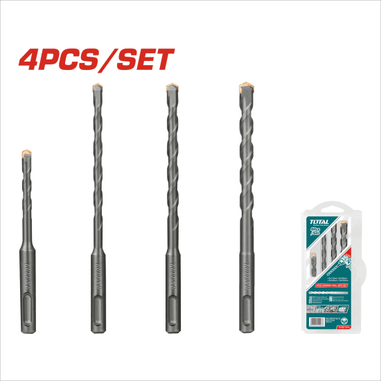 TOTAL 四溝水泥鑽尾組 4件組 (TACSD1945)