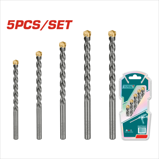 TOTAL 水泥鑽頭組 5PCS (TACSD5055)