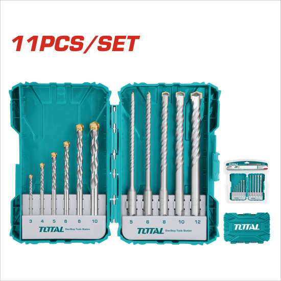 TOTAL 11PCS水泥鑽尾組 (TACSDL31101)