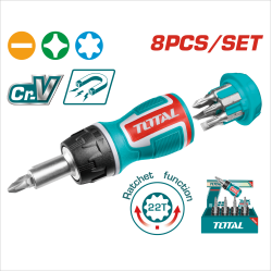 TOTAL 八合一棘輪迷你起子組 (TACSDS1726)