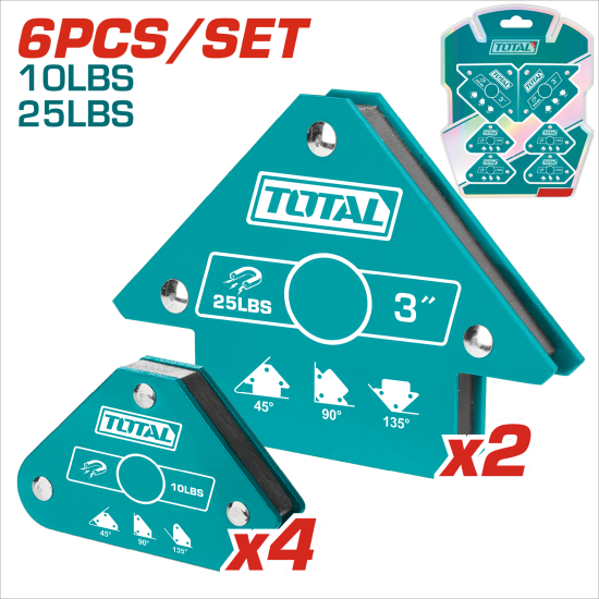 TOTAL 焊接定位器組 6PCS (TAMWH6002)