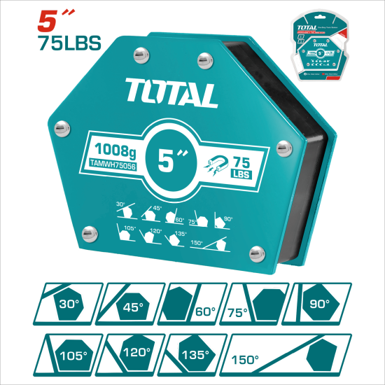 TOTAL 六邊形焊接定位器 5吋 <75LBS> (TAMWH75056)