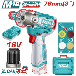 <請洽各經銷通路>TOTAL 16V鋰電3吋拋光機(TAPLI1676)