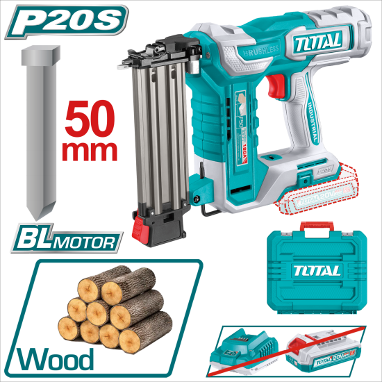 TOTAL 20V F50 鋰電釘槍 無刷款 (TCBNLI5005)