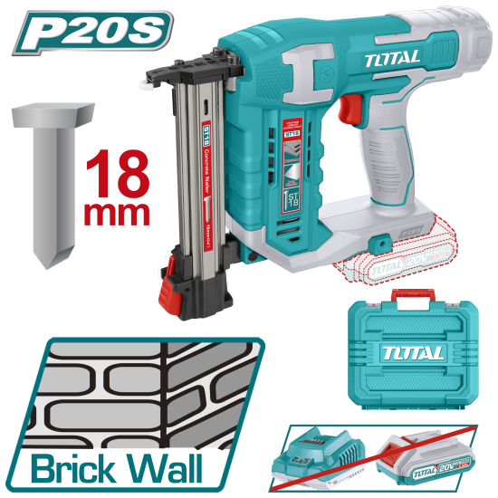  TOTAL 20V 鋰電大鋼牙釘槍 (TCSTLI3805)
