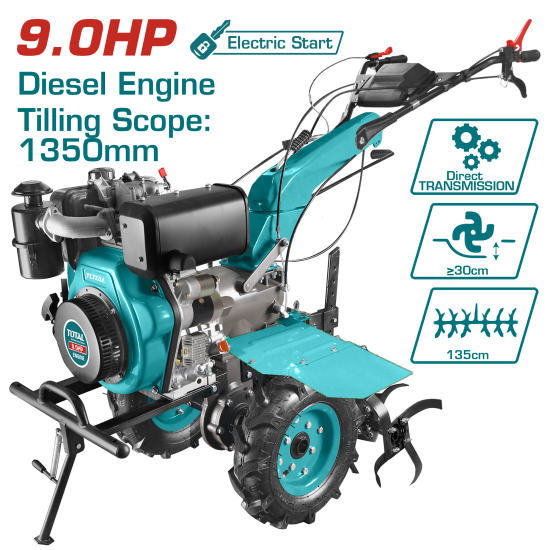 TOTAL 9HP柴油微耕機 (TDC13501D)