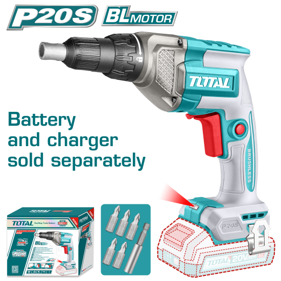 <請洽各經銷商>TOTAL 20V 浪板起子機-單主機 (TDSLI20428)