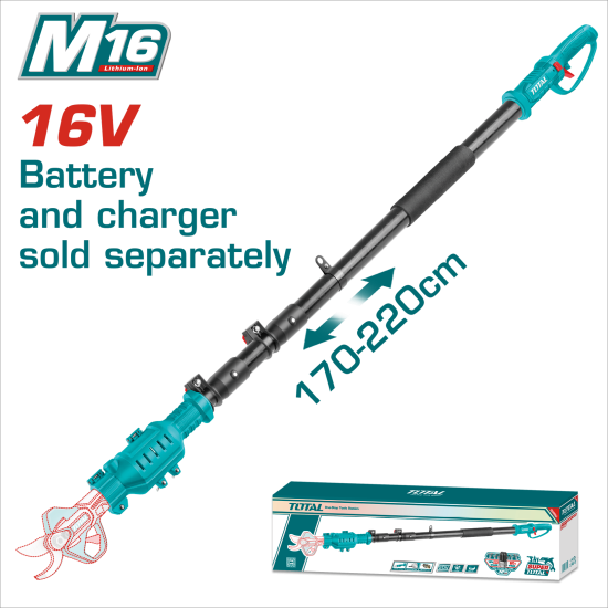TOTAL 16V果樹剪專用延長桿 /無主機 (TERLI1658)