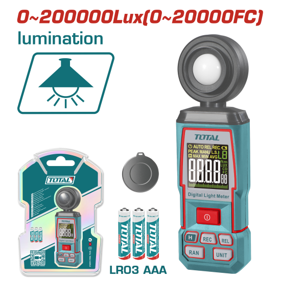 TOTAL 一站式工具 高精度照度計 (TETLU031)