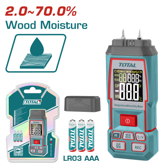 TOTAL 木材水分檢測儀 (TETWM031) 