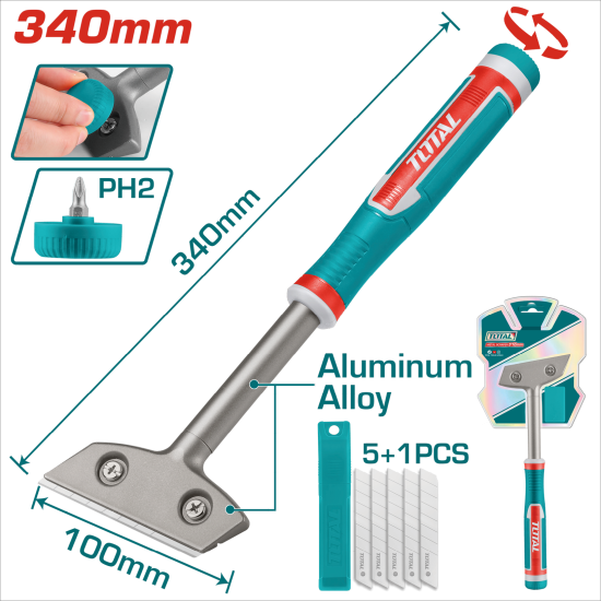 TOTAL 金屬玻璃刮刀<340mm> (TGS3088)