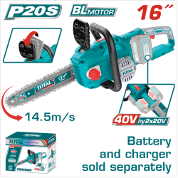 TOTAL 40V 鋰電鏈鋸機 無刷強力款 (TGSLI40168)