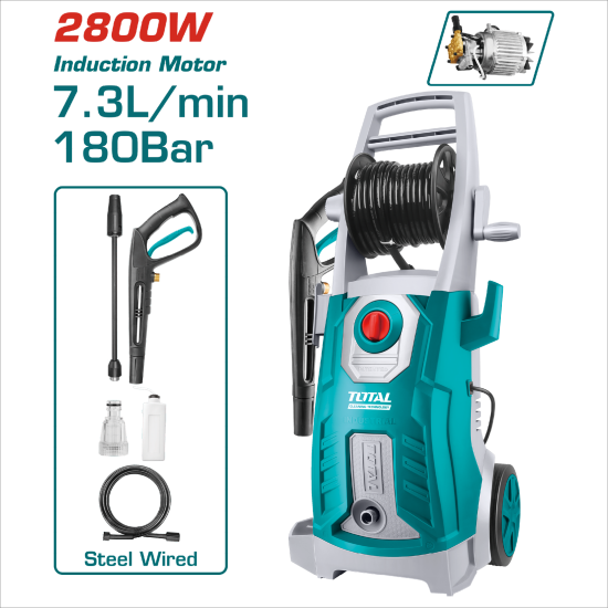 TOTAL 220V 感應式高壓清洗機 2800W (TGT11266)