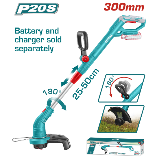 <請洽各經銷商>充電式手持式割草機 20V /300mm -單機( TGTLI20018)