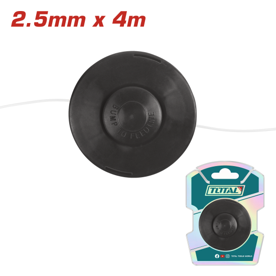 <請洽各經銷商>TOTAL 自動出繩打草牛筋盤/2.5mm*4m (TGTLS2545)