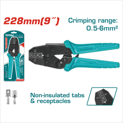 TOTAL 插簧端子壓接鉗 0.5-6mm平方 (THCPC0506)