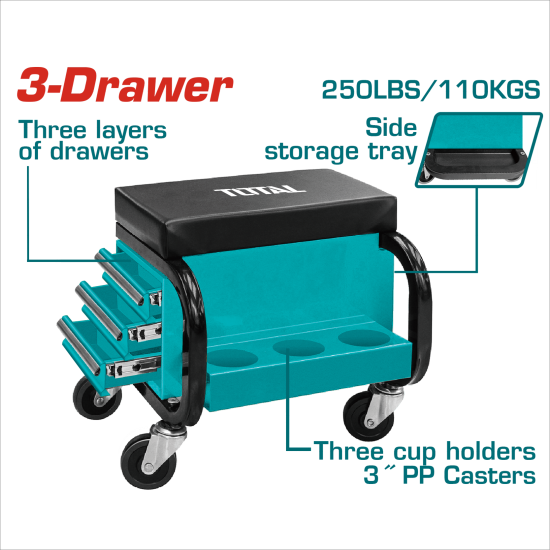 TOTAL 維修工具收納凳 (THCS103)