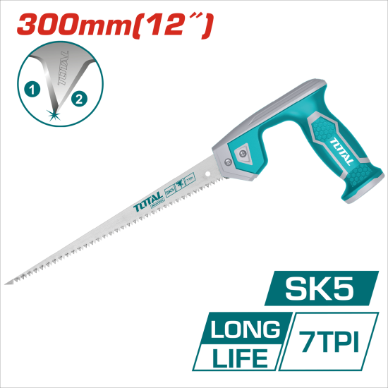 TOTAL 雞尾鋸/木工鋸 300mm (THCS3006)