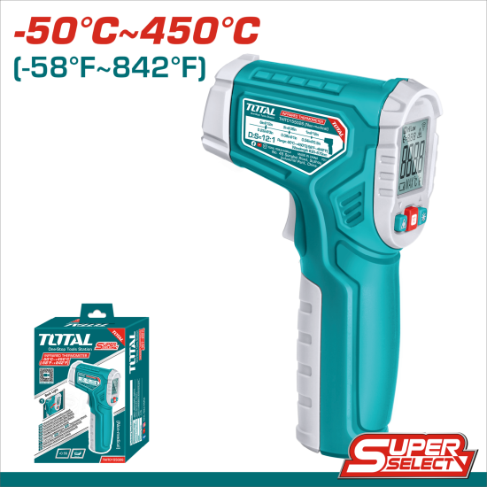 TOTAL 工程測溫槍 -50度C~450度C (THIT0155026)