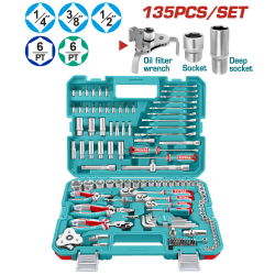 TOTAL  135件綜合套筒工具組 (THKTHP21356)