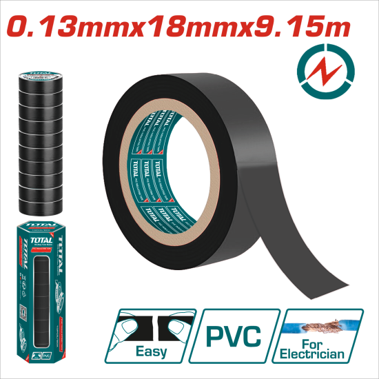 TOTAL PVC絕緣膠帶 電工膠帶 <單顆> (THPET1103)