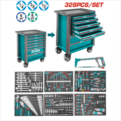<完售> TOTAL 328件工具車組 (THPTCS73281)