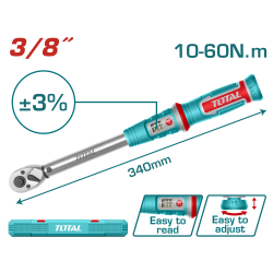 TOTAL 3分 預設式扭力扳手 (THPTW3860N6)