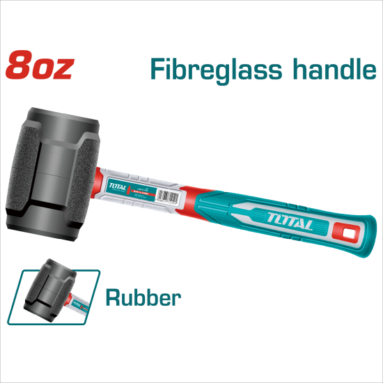 TOTAL 橡膠鎚 8oz (THRUH6808)