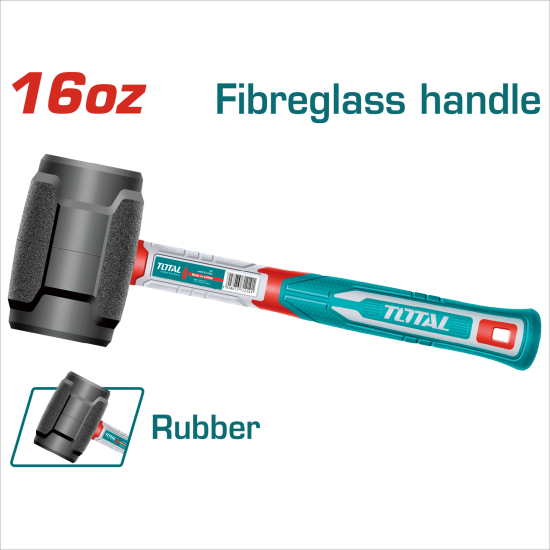 TOTAL 橡膠鎚 16oz (THRUH6816)