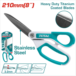 <補貨中>TOTAL 長刃通用剪刀 8吋(THSCRS812108)