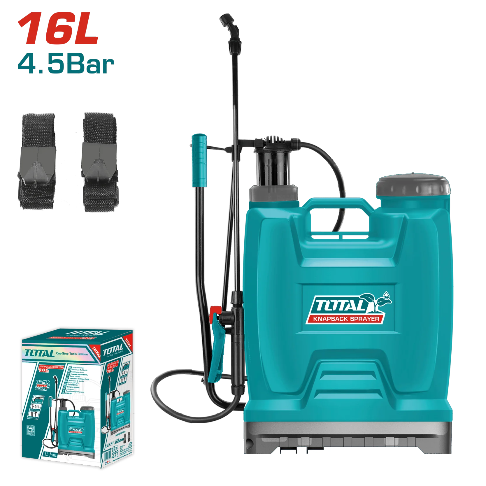 TOTAL 16L 手動背負式噴霧器(THSPP41602)