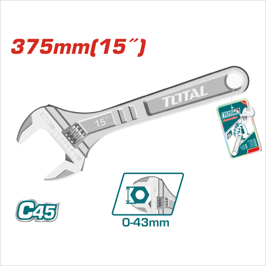 TOTAL 活動板手 15吋 (THT1010153)