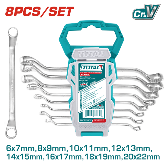 TOTAL 雙梅花板手組 8PCS (THT102486)