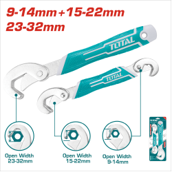 <停產> TOTAL 新款萬能板手組 (THT10309328)