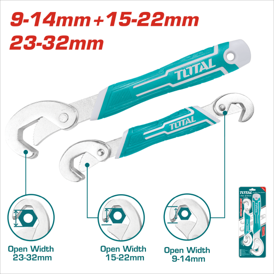 <停產> TOTAL 新款萬能板手組 (THT10309328)