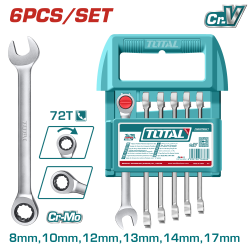 梅開棘輪板手/8-17mm/套裝6件組(THT103RK066)