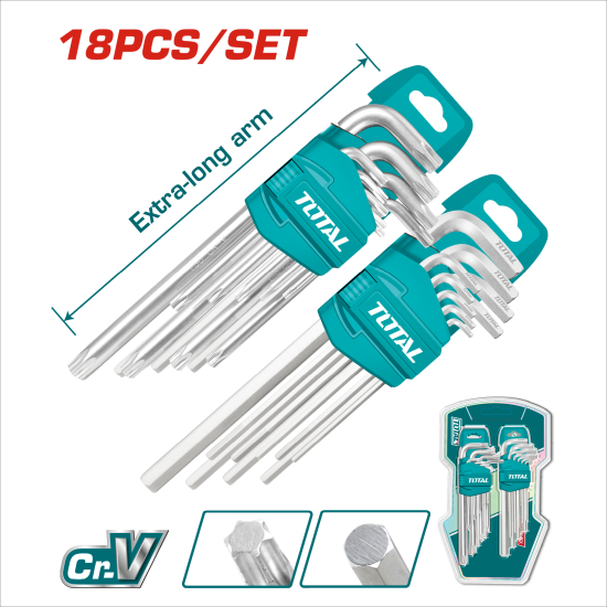 TOTAL 六角梅花板手組 18PCS (THT106KT0181)
