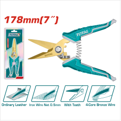 TOTAL 7吋 不銹鋼電工剪刀 (THT117871)