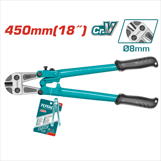 TOTAL 強力大鐵剪 圓柄18吋 (THT123186)