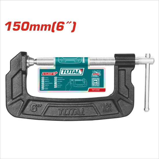TOTAL 萬力C型夾 6吋 (THT13161)