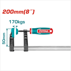 TOTAL 強力F夾具 50*200mm (THT1320502)