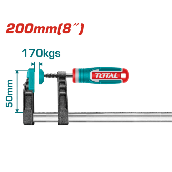 TOTAL 強力F夾具 50*200mm (THT1320502)